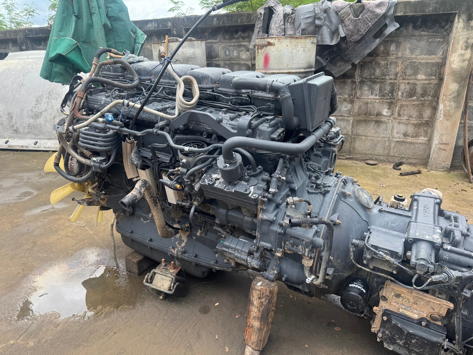 ขายเครื่องพร้อมเกียร์ scania p360 ปี63 รถในไทย DC13 ยกลงวิ่ง200,000