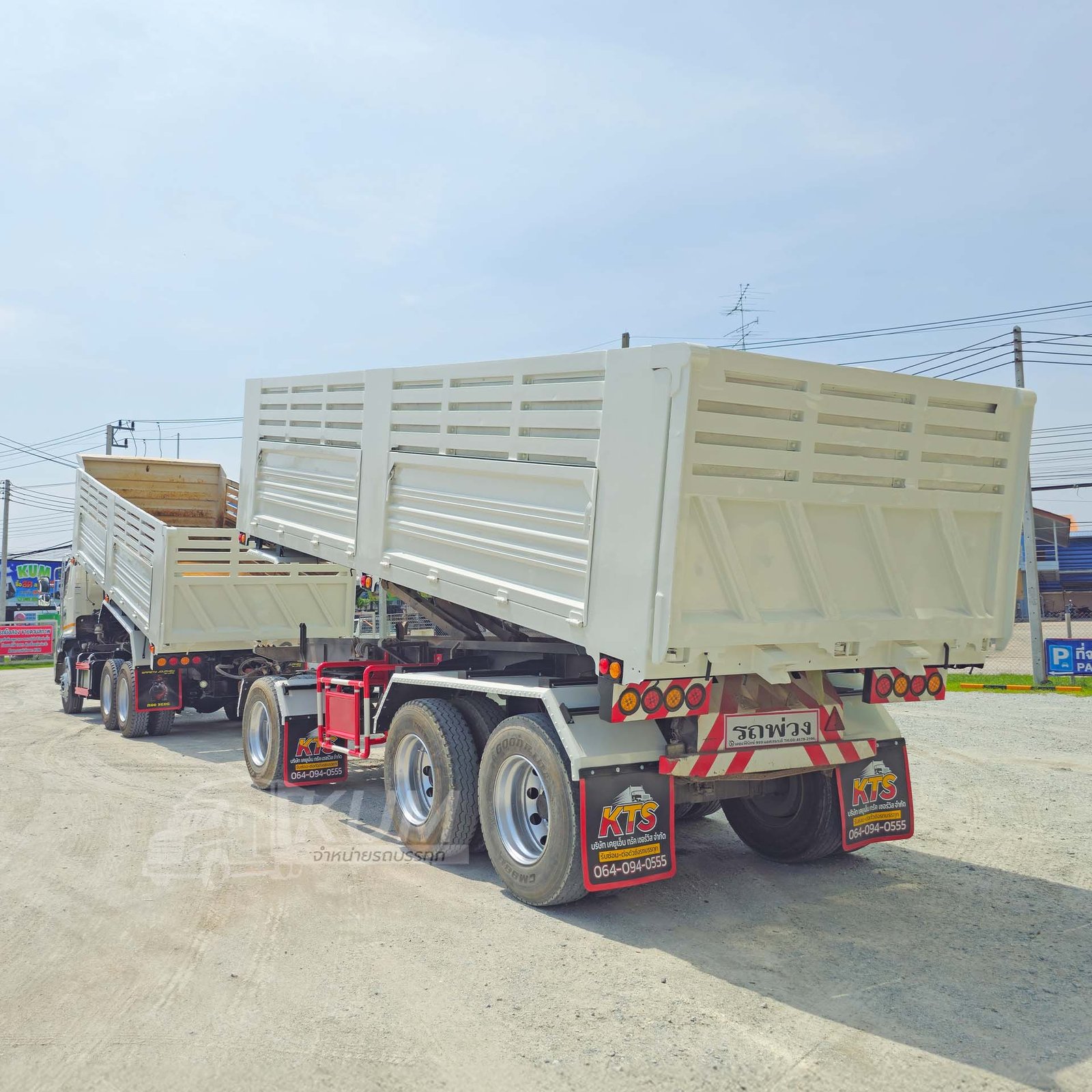 ผ่อน ลด ดอก สิบล้อดั้มพ์ HINO VICTOR 500 344 แรงม้า ปี 65 +หางดั้มพ์ สามเพลา อู่เดอะฟีนิกซ์ ปี 65 (1