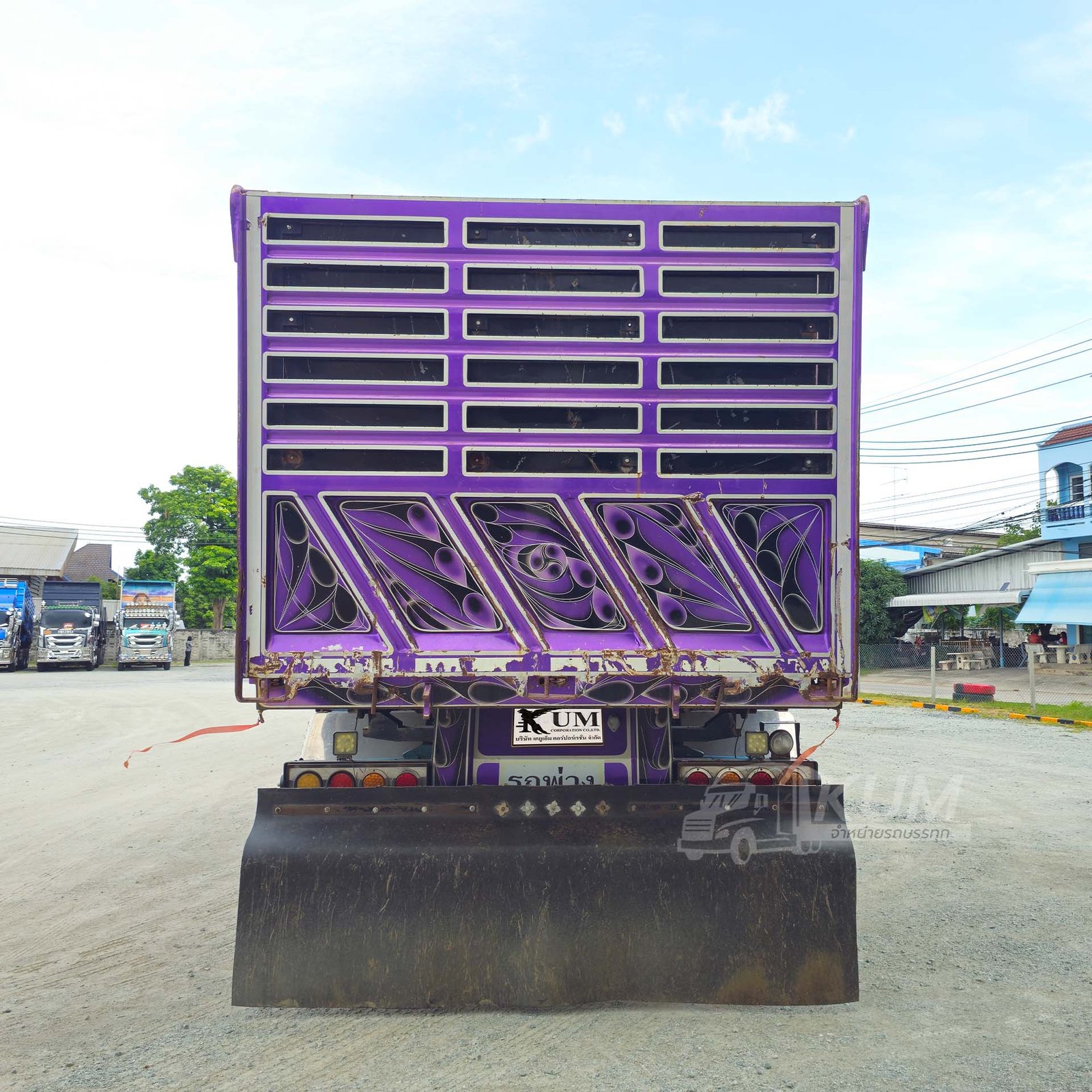 ผ่อน ลด ดอก พ่วงสีม่วงสวยมาก ISUZU FXZ 360 แรงม้า ปี 66 + หางดั้มพ์ สามเพลา ปี 66 (9107 9108)