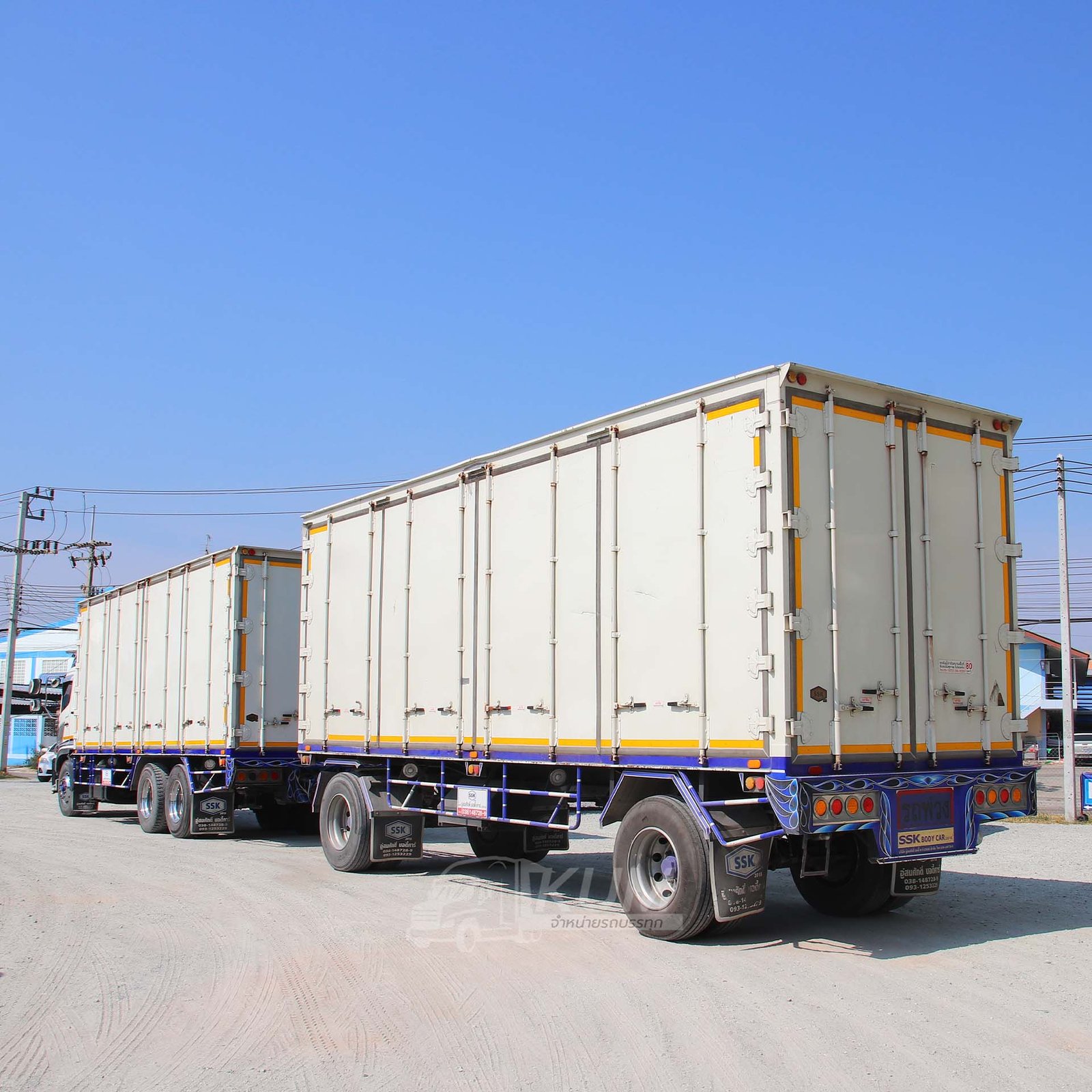 ผ่อน ลด ดอก สิบล้อตู้สิบบาน HINO 260 แรงม้า ปี 64 + หางตู้สิบบาน สองเพลา อู่สมศักดิ์ ปี 64  (6127 6128)