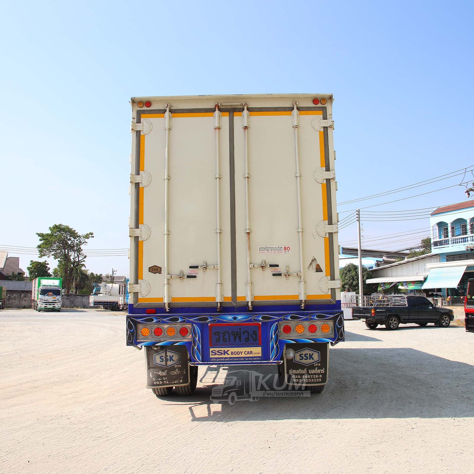 ผ่อน ลด ดอก สิบล้อตู้สิบบาน HINO 260 แรงม้า ปี 64 + หางตู้สิบบาน สองเพลา อู่สมศักดิ์ ปี 64  (6127 6128)