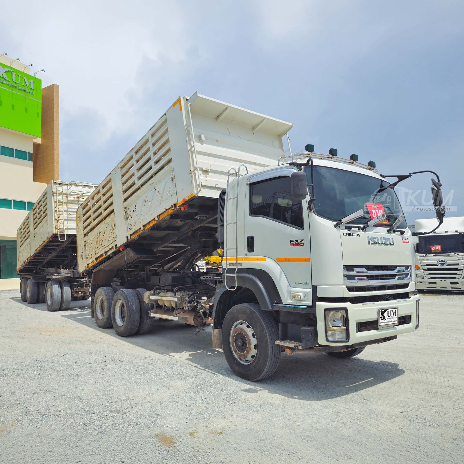 ผ่อน ลด ดอก สามมิตรแท้ ISUZU FXZ 360 แรงม้า ปี 65 + หางดั้มพ์ สามเพลา อู่สามมิตร ปี 65 (3843 3844)