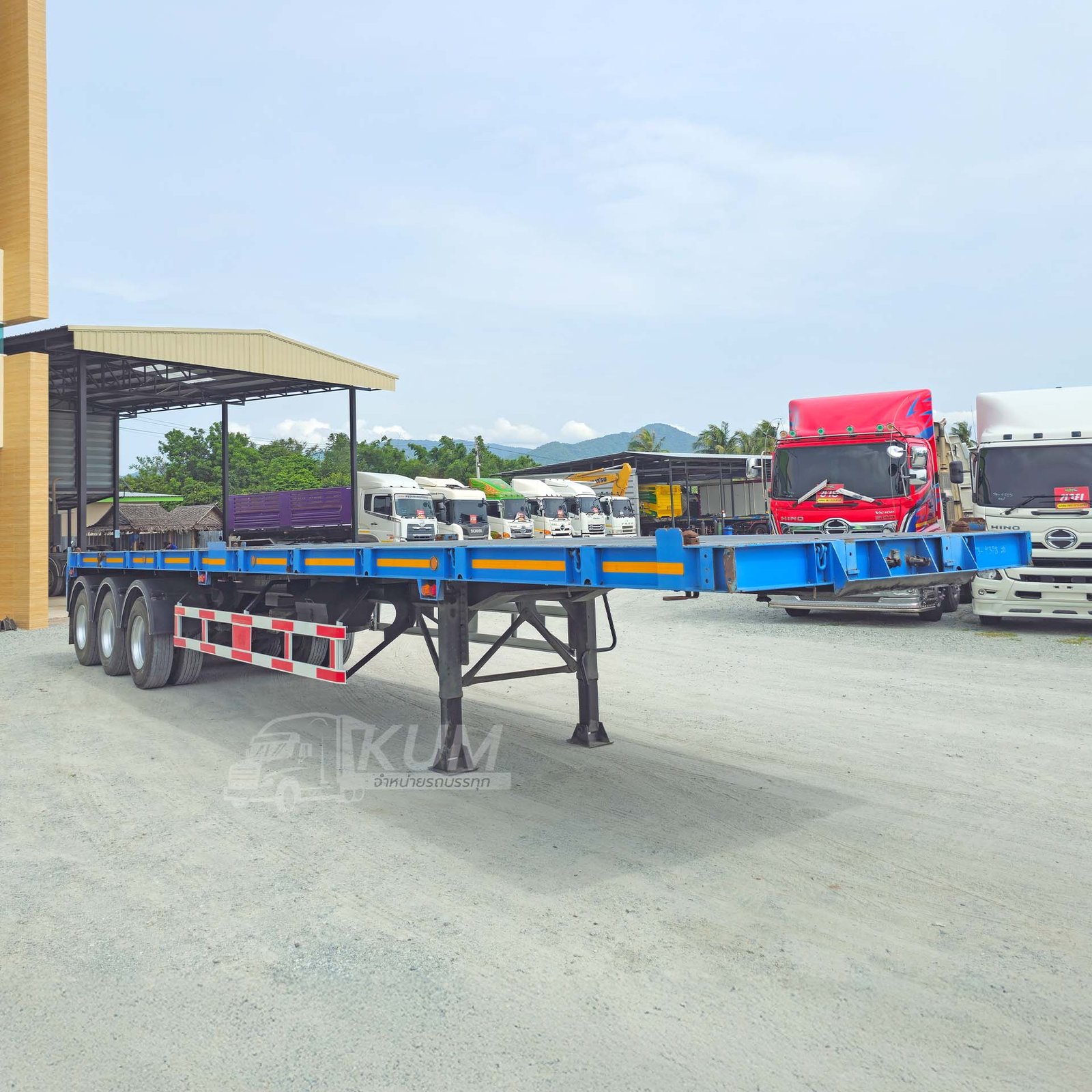 สด ลด VAT ราคาถูก หางพื้นเรียบ สามเพลา อู่ SCP ปี 64 (4378)