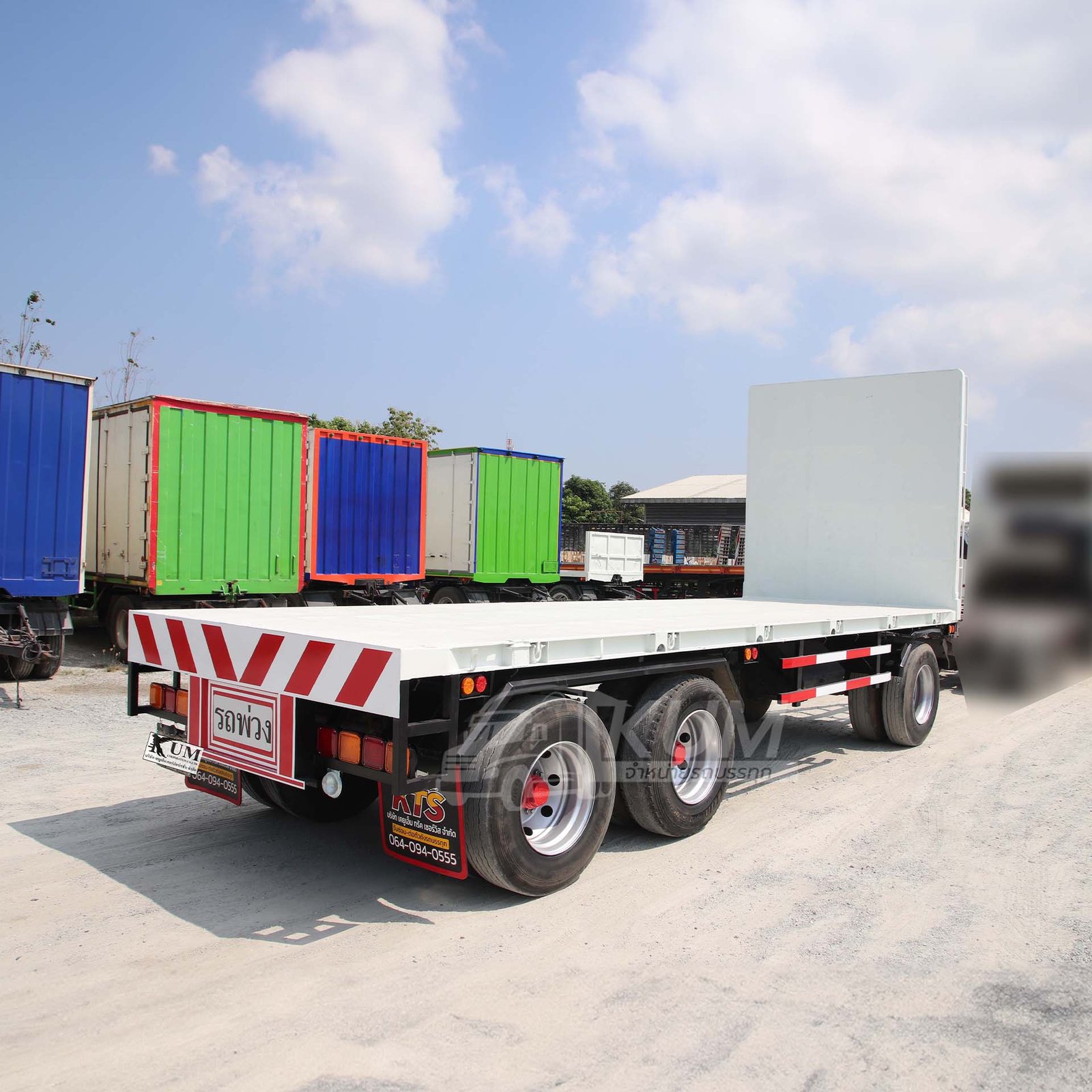 สด ลด VAT หางราคาถูกต้องทางนี้ หางพื้นเรียบ 3 เพลา อู่เอสเอสเค ปี 60 (3648) สด ลด VAT หางราคาถูกต้องทางนี้ หางพื้นเรียบ 3 เพลา อู่เอสเอสเค ปี 60 (3648)
