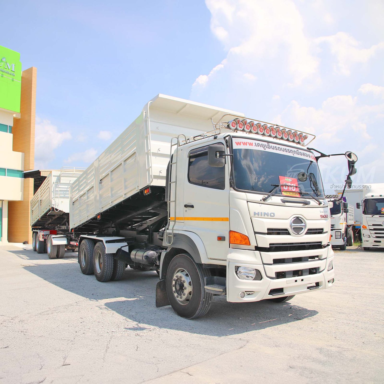 ผ่อน ลด ดอก สิบล้อดั้มพ์ HINO VICTOR 500 344 แรงม้า ปี 65+หางดั้มพ์ สามเพลา อู่เดอะฟีนิกซ์ ปี 65 (27
