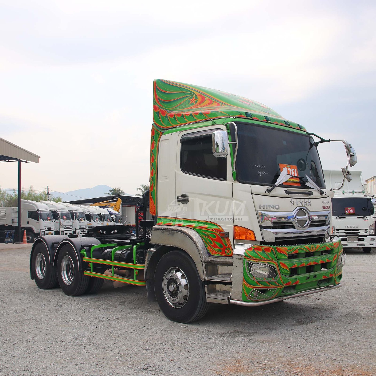 ผ่อน ลด ดอก สิบล้อหัวลาก HINO VICTOR 500 380 แรงม้า ปี 62 (7351) ผ่อน ลด ดอก สิบล้อหัวลาก HINO VICTOR 500 380 แรงม้า ปี 62 (7351)