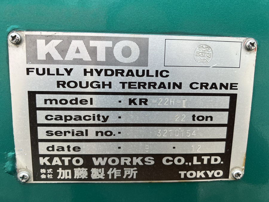 KATO KR-22H YEAR 1997 BOOM 28 m