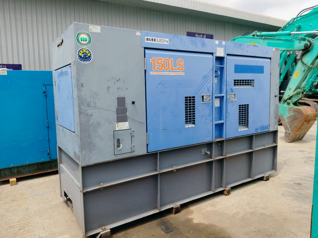 เครื่องปั่นไฟ 150KVA DENYO DCA-150LSKB ปี2018 โทร.080-6565422 หนิง