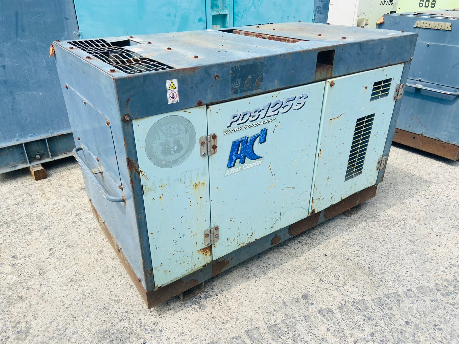 125CFM เครื่องปั๊มลม Airman PDS125SC ปี2004 โทร.080-6565422 หนิง 125CFM เครื่องปั๊มลม Airman PDS125SC ปี2004 โทร.080-6565422 หนิง