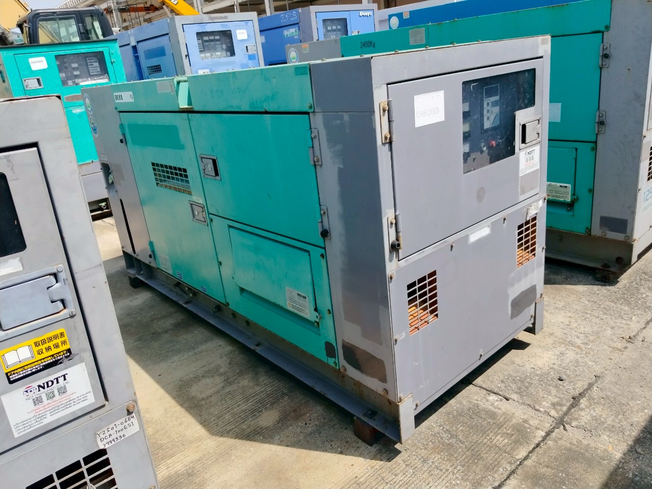 เครื่องปั่นไฟ 100KVA Denyo DCA-100ESI ปี2007 โทร.080-6565422 หนิง