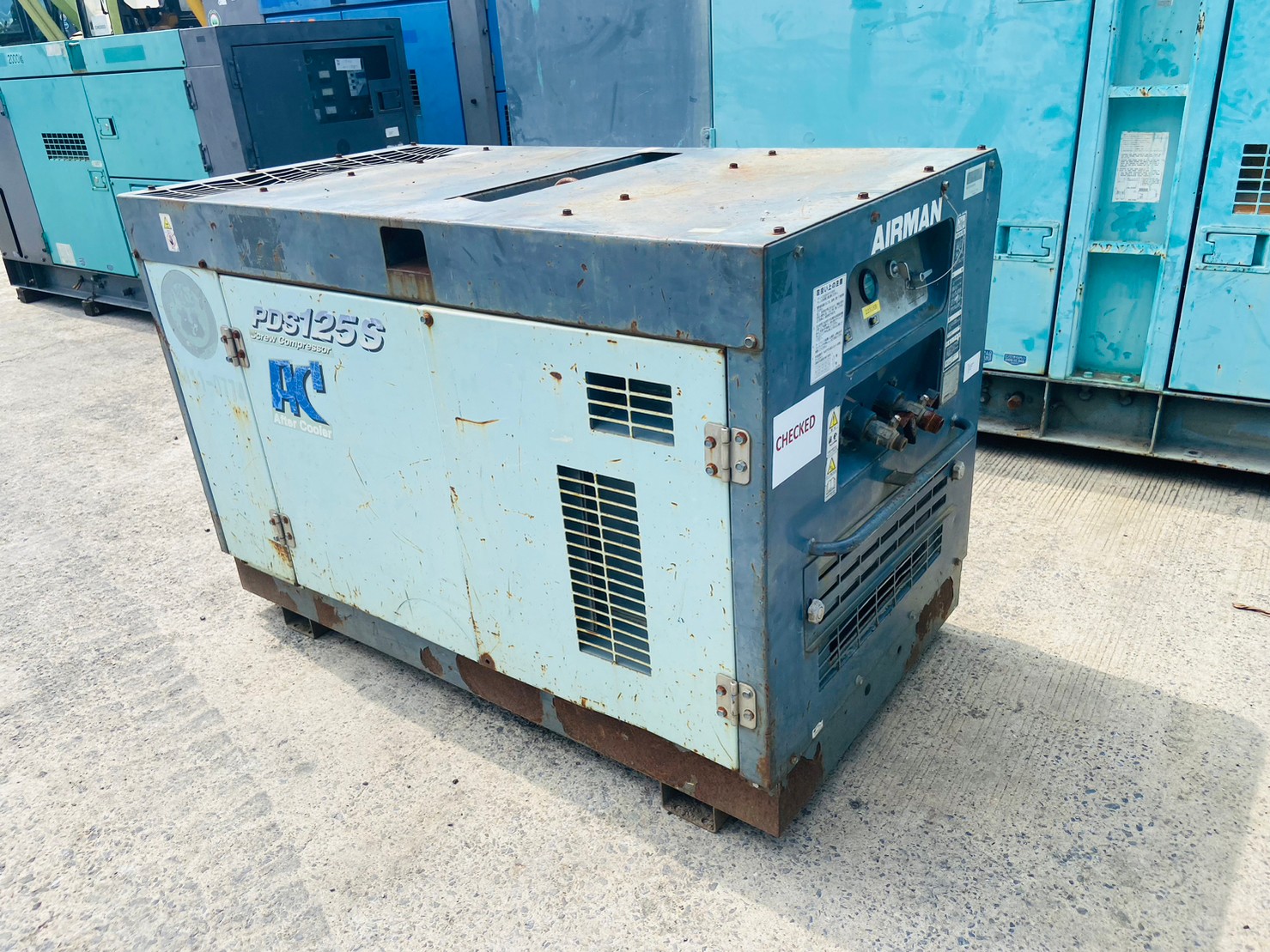 125CFM เครื่องปั๊มลม Airman PDS125SC ปี2004 โทร.080-6565422 หนิง 125CFM เครื่องปั๊มลม Airman PDS125SC ปี2004 โทร.080-6565422 หนิง