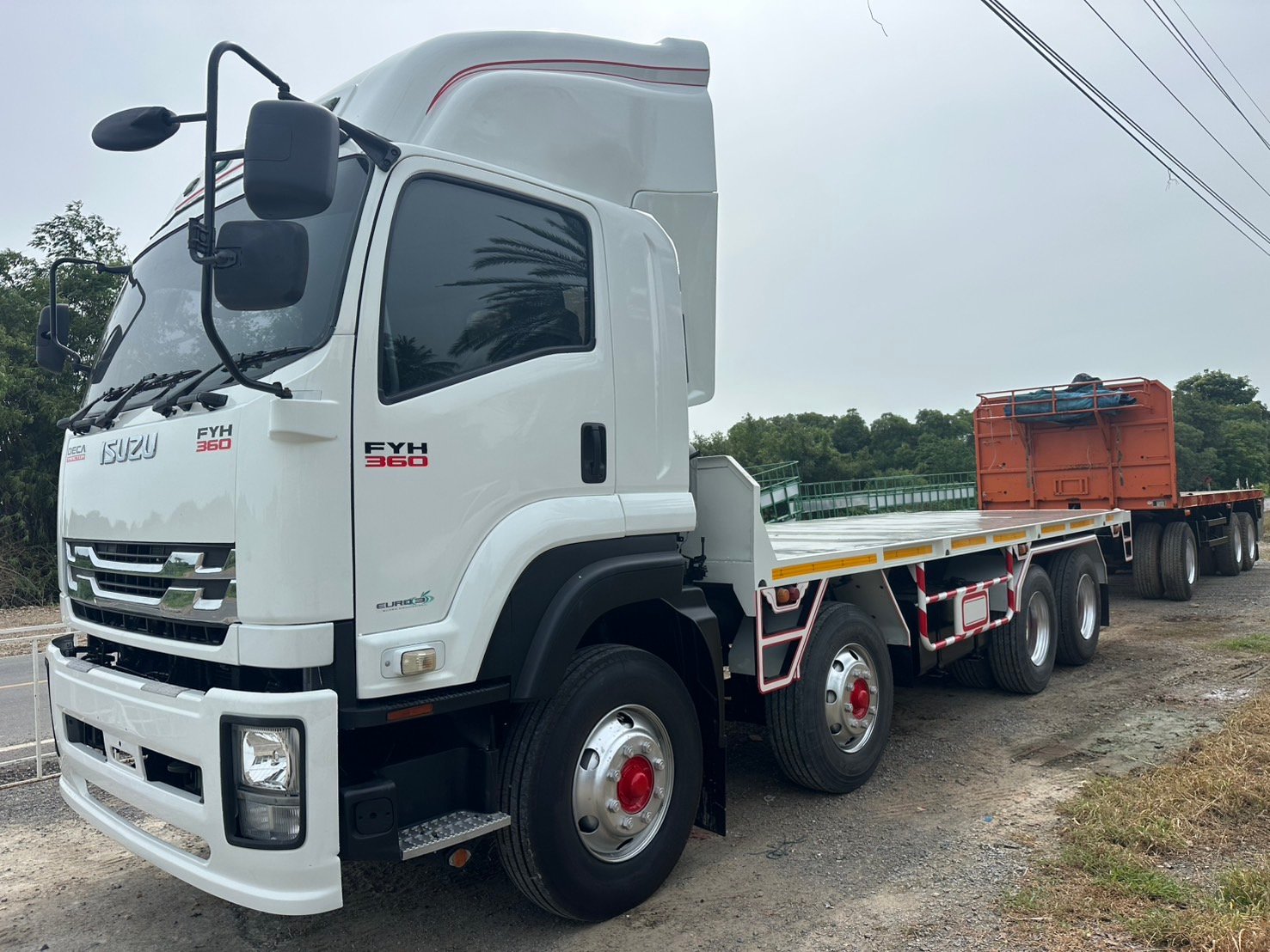 ISUZU FYH360 ปี แม่ปี 57 ลูกปี 55 ยาว 7 เมตร ทั้งตัวแม่ ตัวลูก ราคาพ่วงละ 1,580,000 หรือจะแยกแม่ราคา
