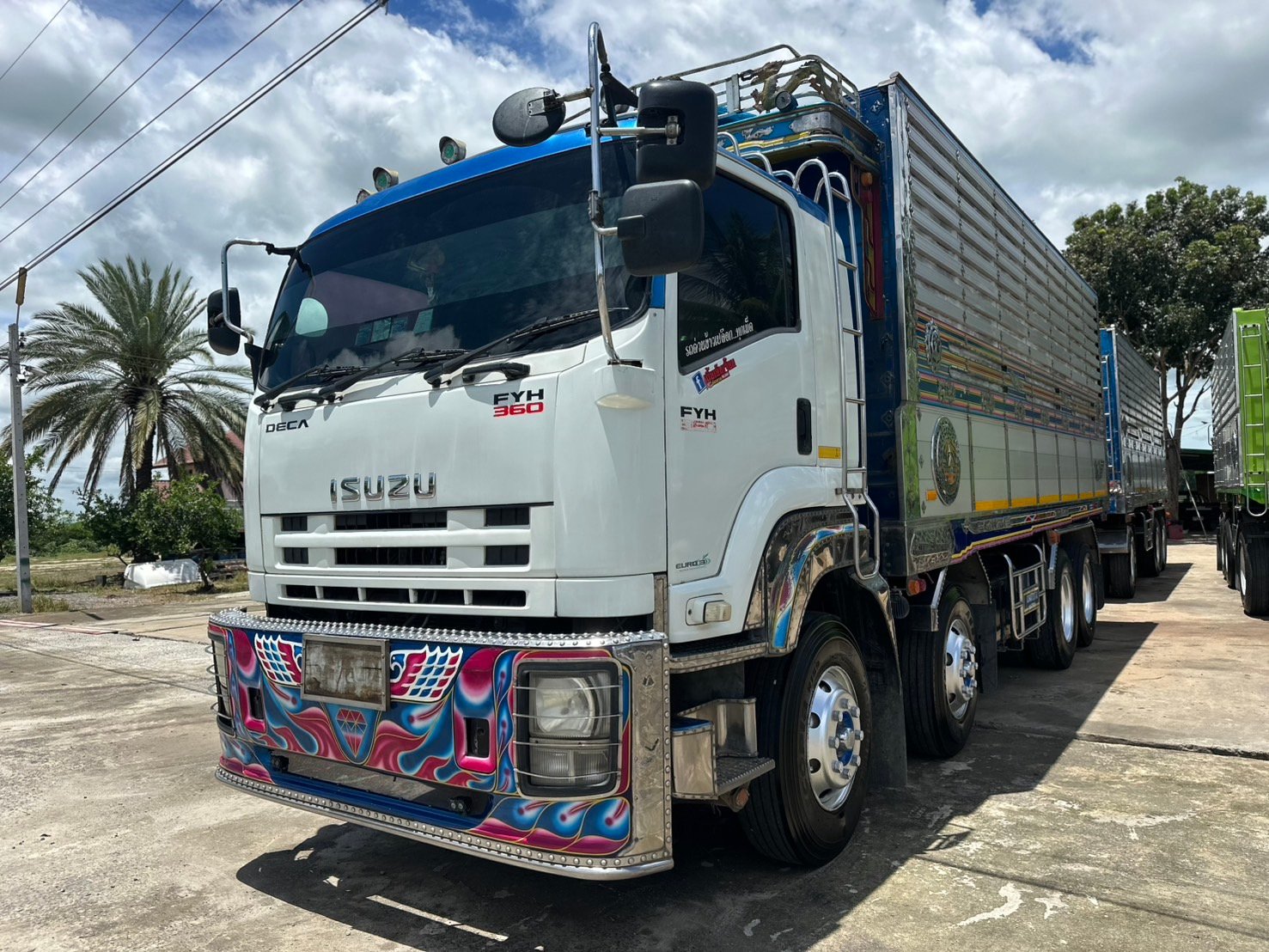 พ่วง FYH360 ปี 57 กระบะดั้มเกษตร อู่ เบิ้ม นครสวรรค์ รถท่าข้าวเดิม แม่ลูก ยาว 7 เมตร พร้อมใช้ ราคา 2