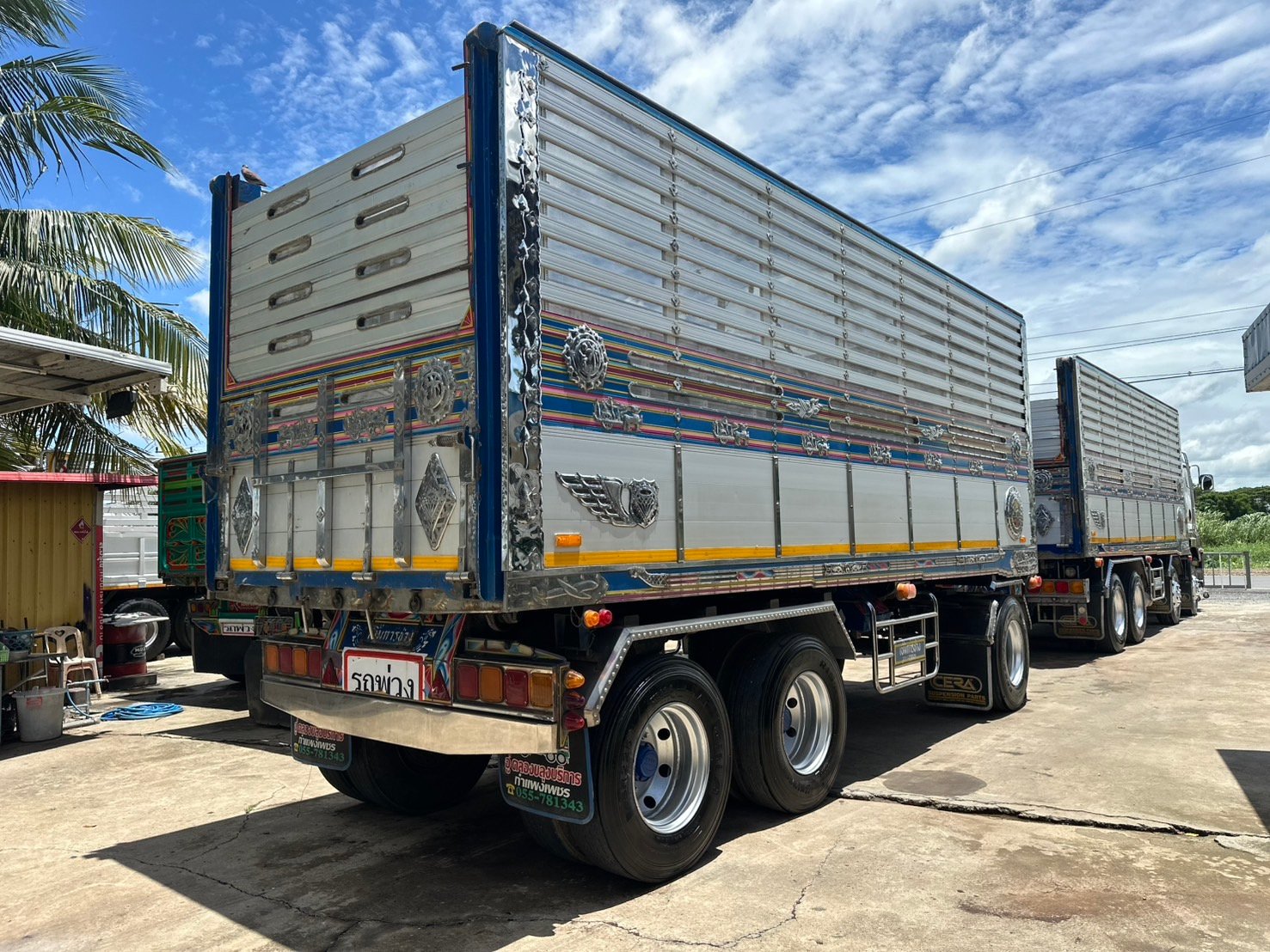 พ่วง FYH360 ปี 57 กระบะดั้มเกษตร อู่ เบิ้ม นครสวรรค์ รถท่าข้าวเดิม แม่ลูก ยาว 7 เมตร พร้อมใช้ ราคา 2