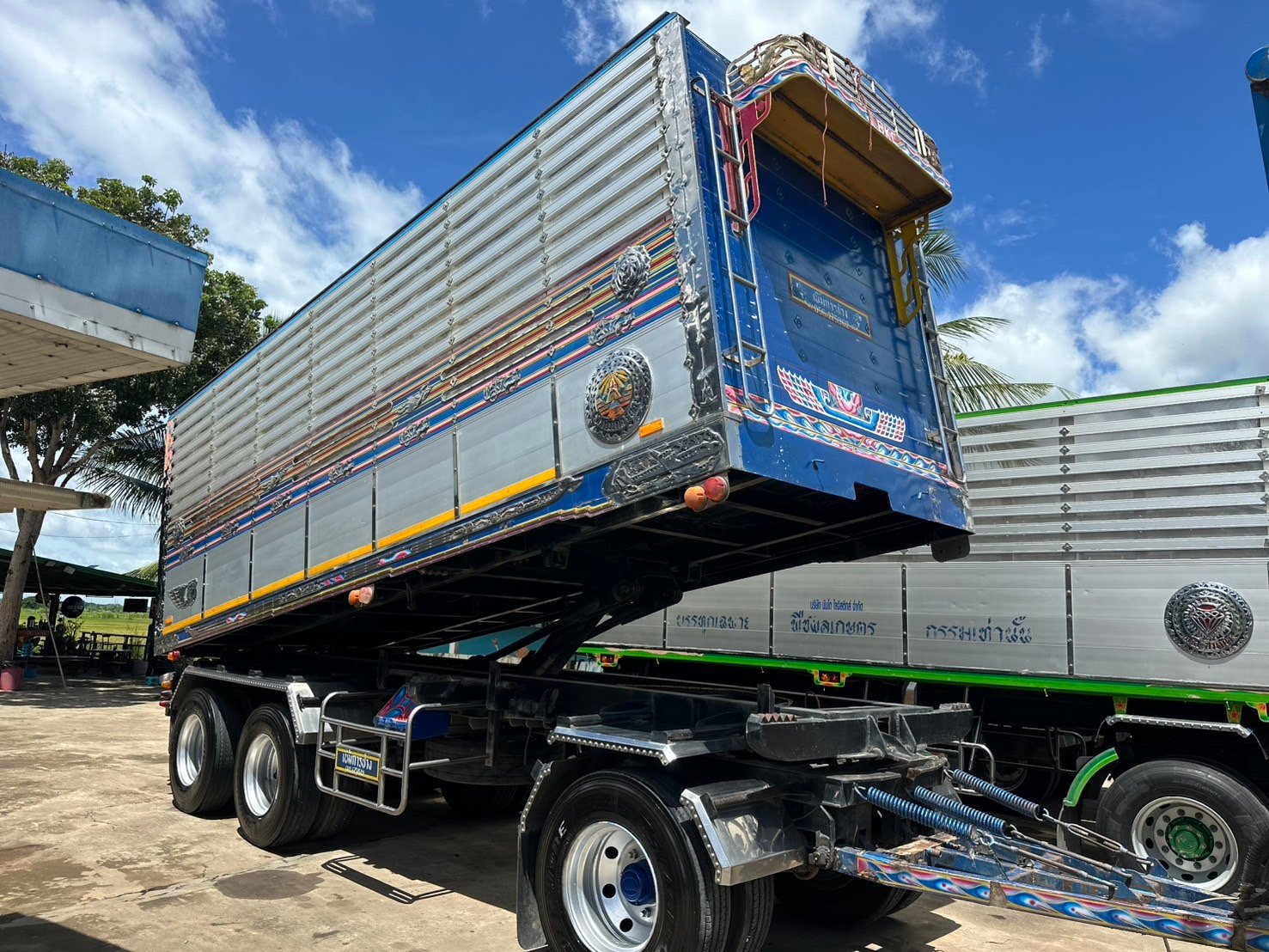 พ่วง FYH360 ปี 57 กระบะดั้มเกษตร อู่ เบิ้ม นครสวรรค์ รถท่าข้าวเดิม แม่ลูก ยาว 7 เมตร พร้อมใช้ ราคา 2