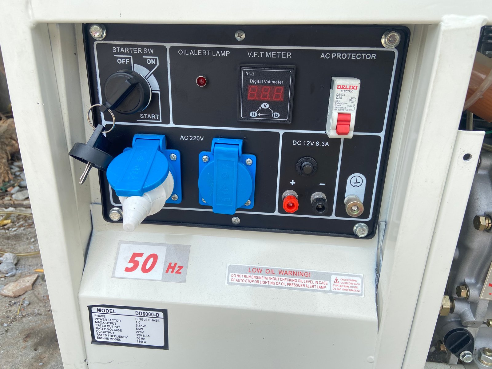 เครื่องปั่นไฟดีเซล 5.5kw มือสอง สภาพใหม่แก่ะกล่องครับ