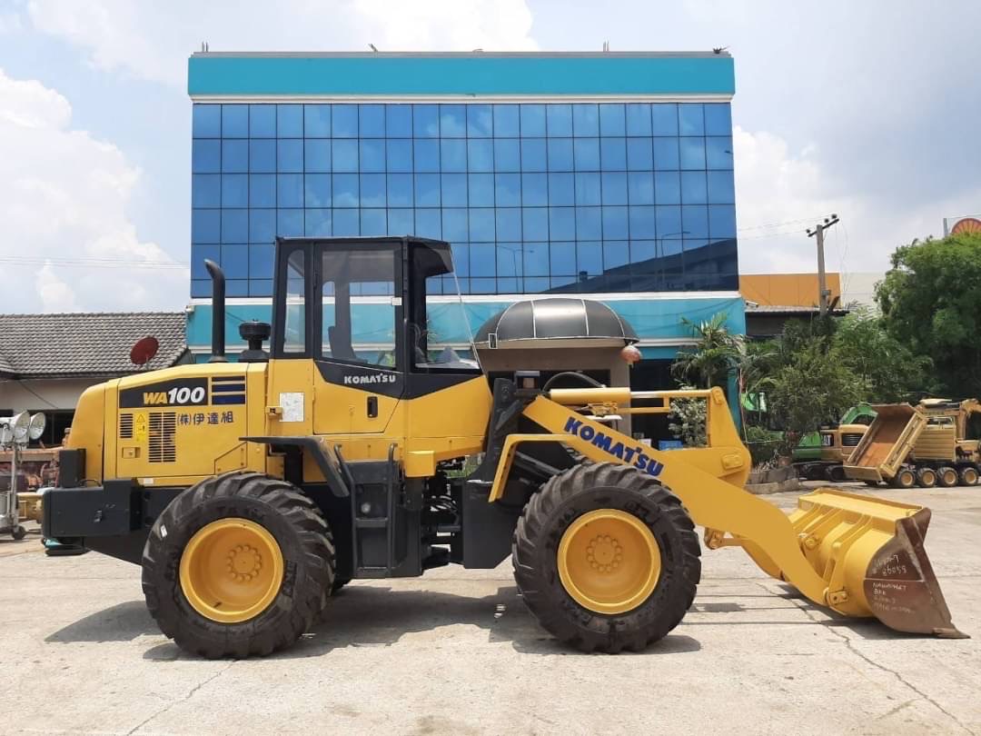 รถตัก KOMATSU WA100-7 นำเข้าจากญี่ปุ่น ใช้งานมาน้อย คันนี้แขนยาว ไม่เคยใช้ในไทย พร้อมใช้งาน
