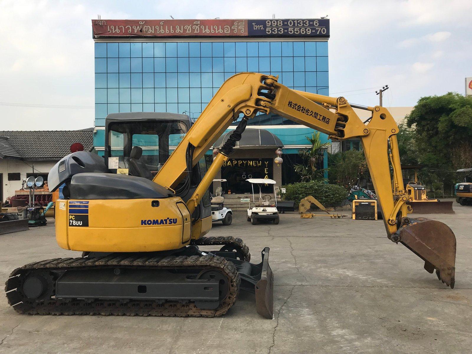 รถขุด KOMATSU PC78UU-6EO  พร้อมใช้งาน นำเข้าจากญี่ปุ่นชั่วโมงการใช้งานน้อย