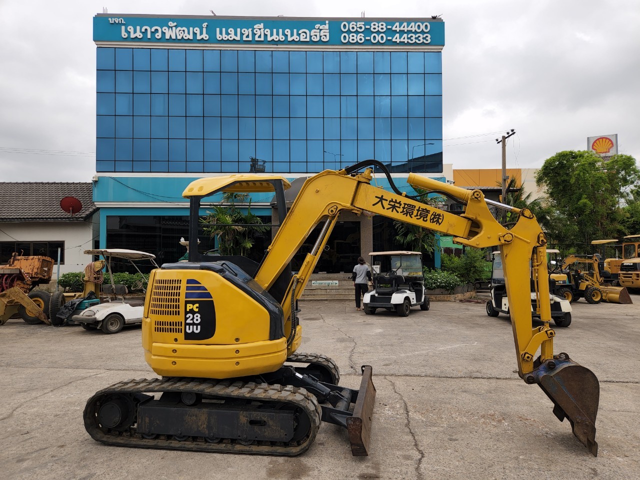 รถขุด KOMATSU PC28UU-2 พร้อมใช้งาน นำเข้าจากญี่ปุ่นไม่เคยใช้ในไทย ชั่วโมงการทำงานน้อย