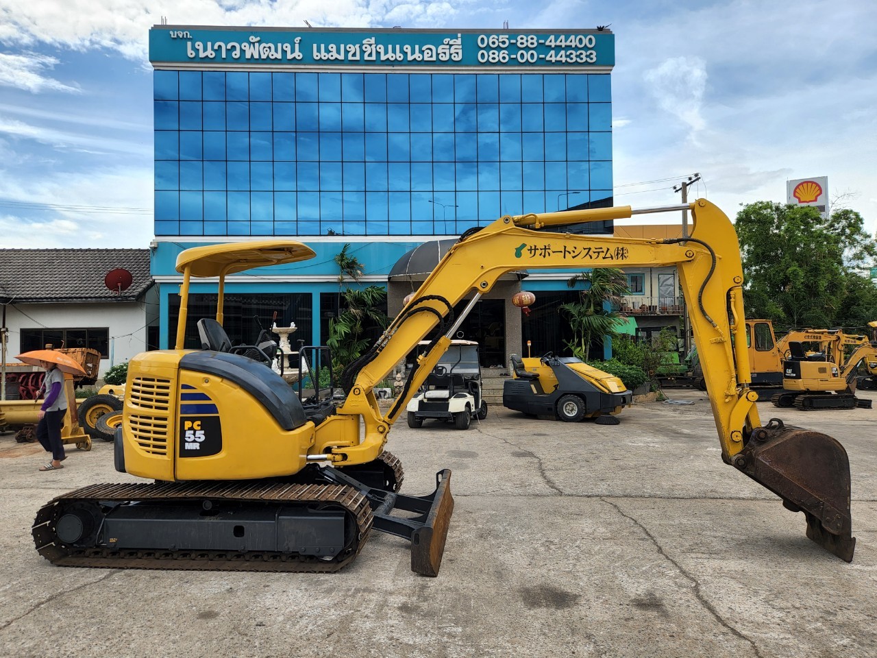 รถขุดมือสอง KOMATSU PC55MR-3 รถมาใหม่ใช้งานมาน้อย นำเข้าจากญี่ปุ่น