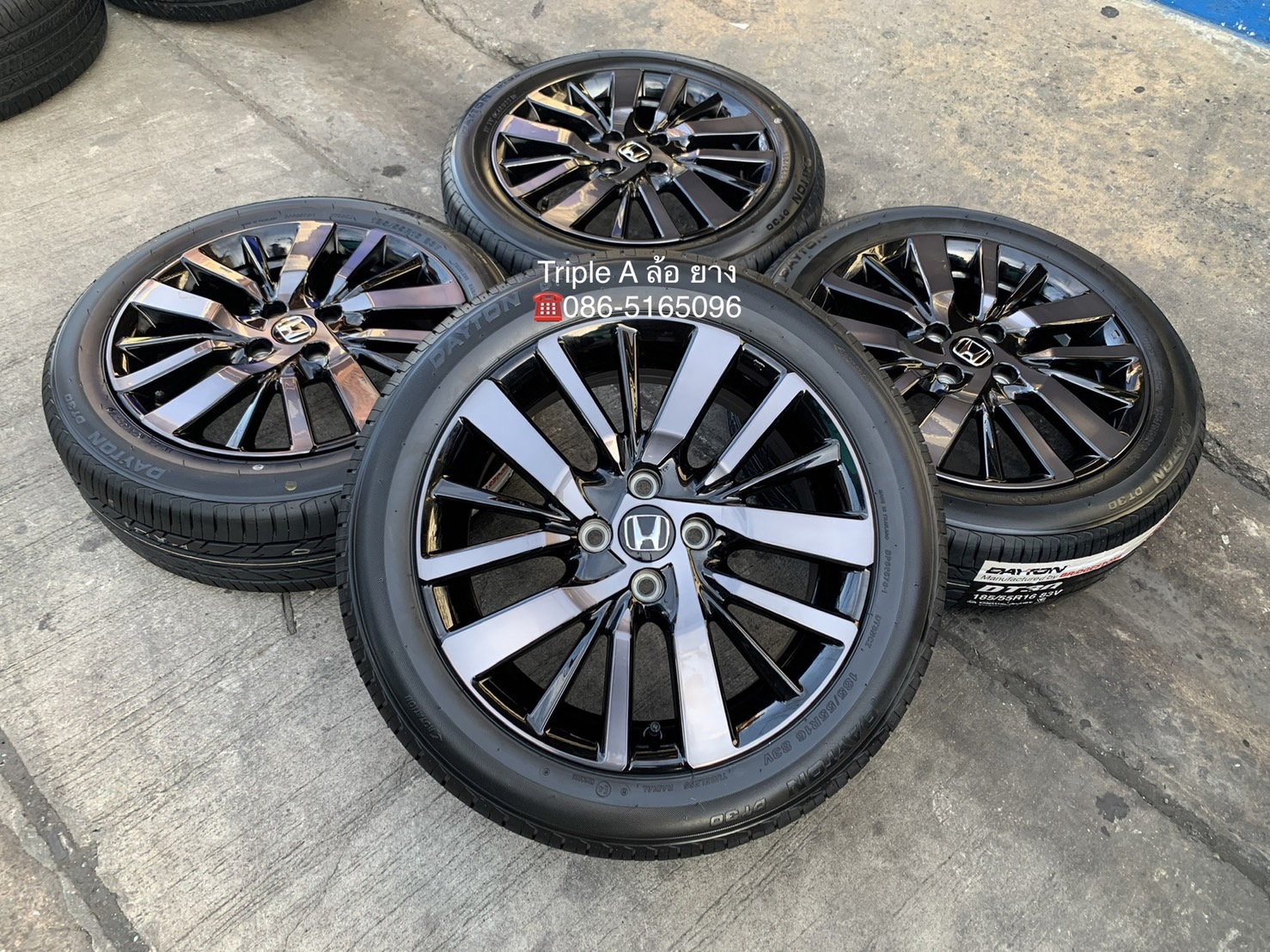 ล้อแม็กป้ายแดง Honda City Hatchback Turbo รุ่นใหม่ล่าสุด ขอบ 16 พร้อมยางใหม่ 185-55-16 DAYTON by Bri