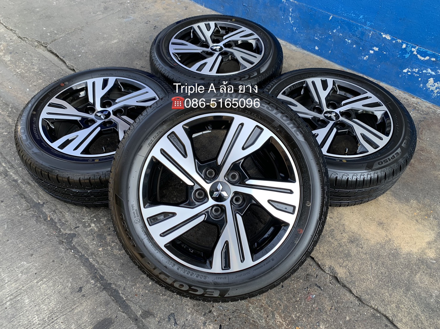 ล้อแม็กป้ายแดง New Mitsu Xpander รุ่นใหม่ล่าสุด ขอบ 16 พร้อมยางใหม่ป้ายแดง 205-55-16 Bridgestone ใหม