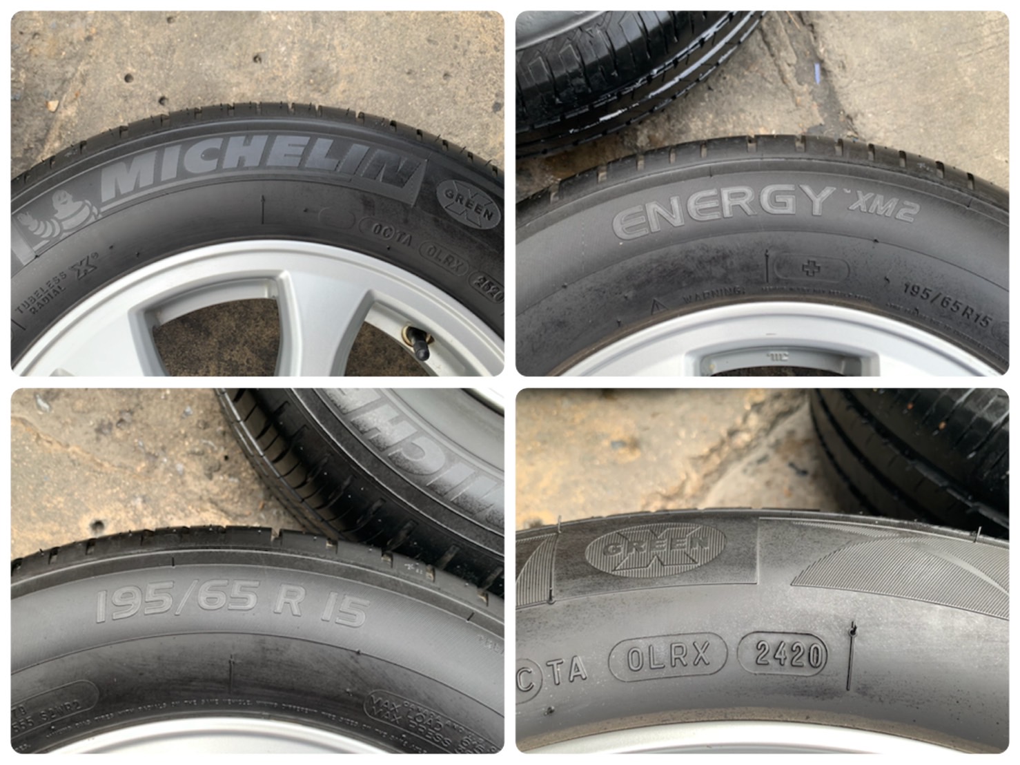 ล้อแม็ก 5รู114 Honda Civic FB ขอบ 15 พร้อมยาง 195-65-15 Bridgestone ปี 19