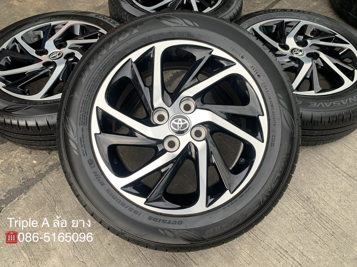 ล้อแม็ก Toyota Yaris Ativ รุ่นใหม่ล่าสุด ขอบ 15 พร้อมยาง 185-60-15 Dunlop ปลายปี 20 ล้อแม็ก Toyota Yaris Ativ รุ่นใหม่ล่าสุด ขอบ 15 พร้อมยาง 185-60-15 Dunlop ปลายปี 20