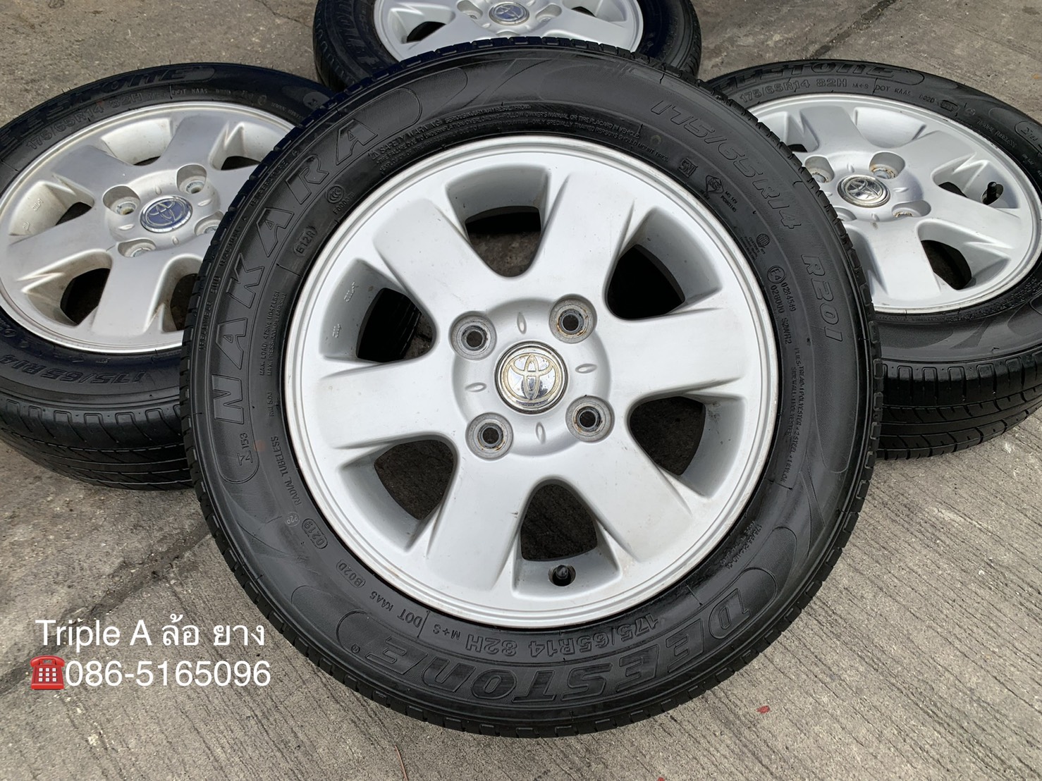 ล้อแม็ก 4รู114 Toyota Avanza ขอบ 14 พร้อมยาง 175-65-14 Deestone ปี 19 ล้อแม็ก 4รู114 Toyota Avanza ขอบ 14 พร้อมยาง 175-65-14 Deestone ปี 19