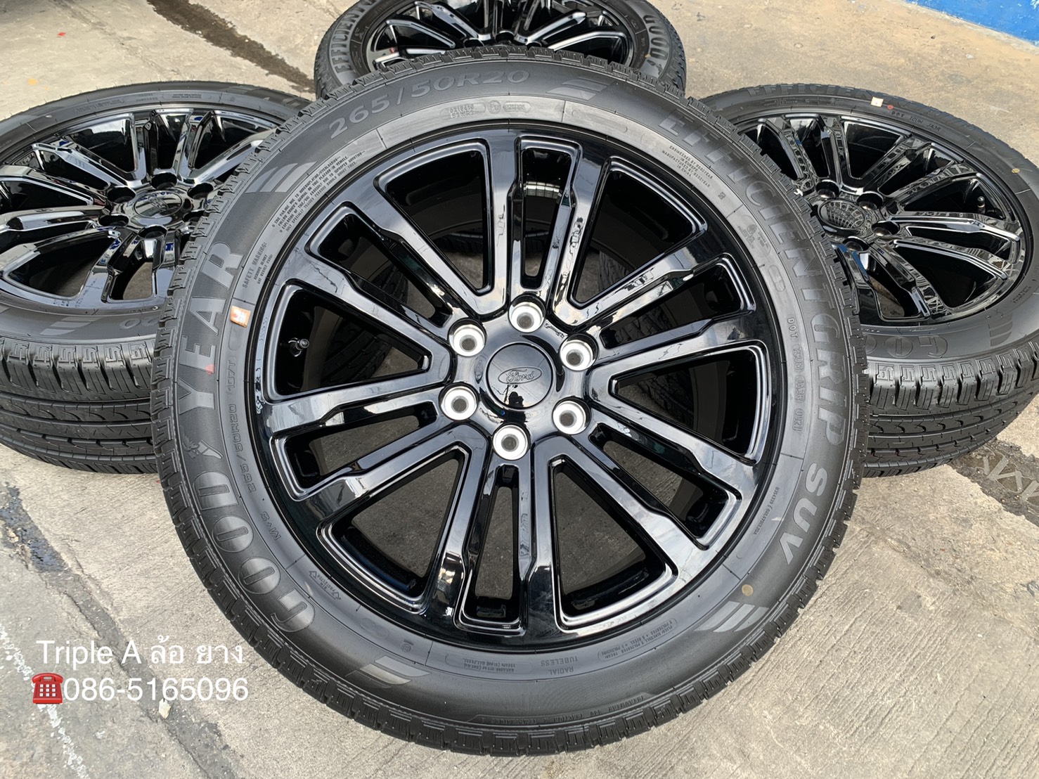 ล้อแม็กป้ายแดง Ford Everest รุ่นใหม่ล่าสุด ขอบ 20 สีดำแท้ พร้อมยางใหม่ป้ายแดง 265-50-20 GoodYear ปี 21 ใหม่กริ๊บๆ ล้อแม็กป้ายแดง Ford Everest รุ่นใหม่ล่าสุด ขอบ 20 สีดำแท้ พร้อมยางใหม่ป้ายแดง 265-50-20 GoodYear ปี 21 ใหม่กริ๊บๆ