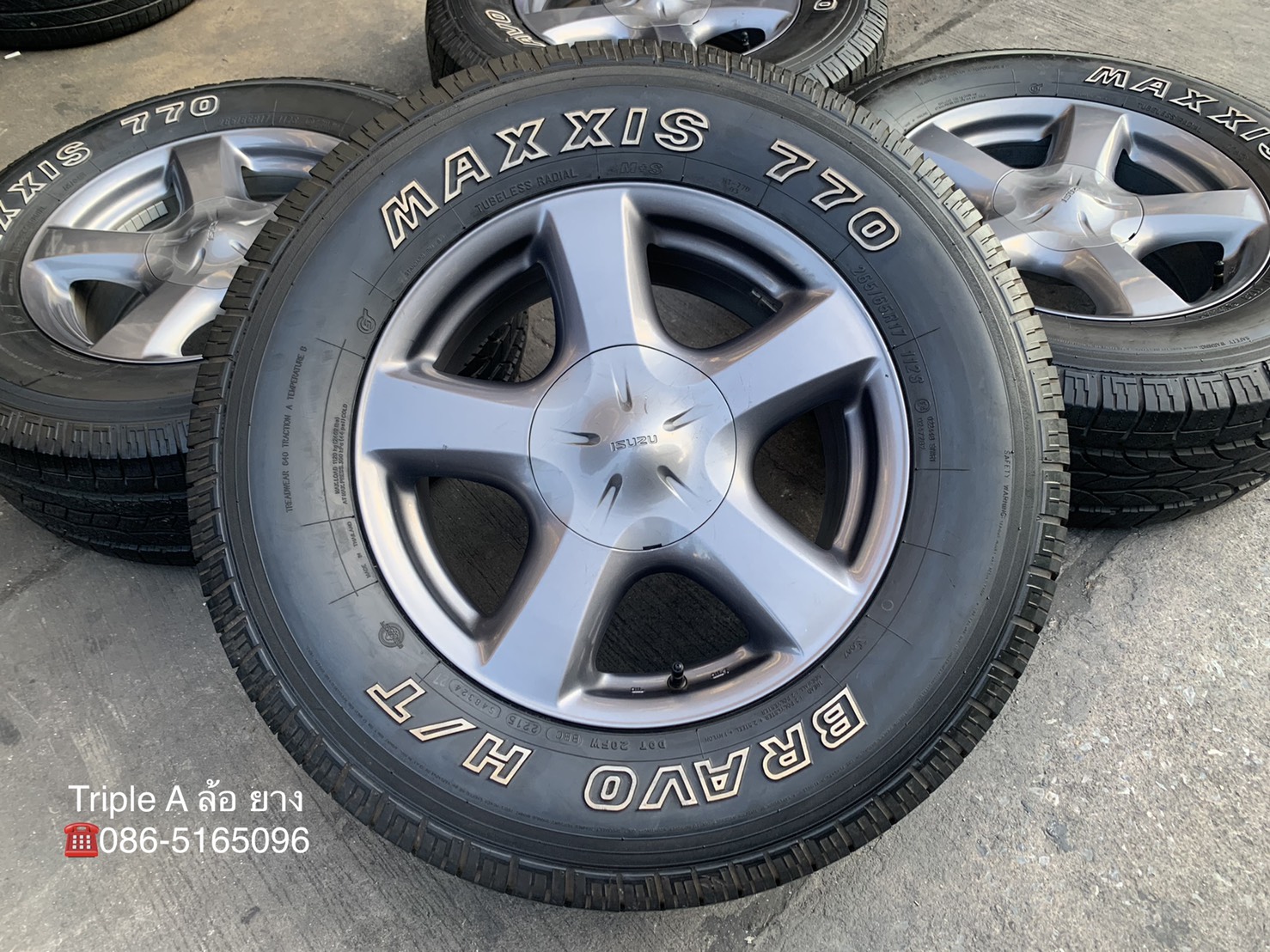 ล้อแม็ก ISUZU V-Cross X-Series ขอบ 17 พร้อมยาง 265-65-17 MAXXIS สวยๆ ล้อแม็ก ISUZU V-Cross X-Series ขอบ 17 พร้อมยาง 265-65-17 MAXXIS สวยๆ