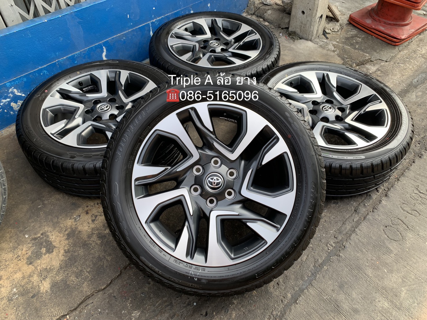 ล้อแม็กป้ายแดง New Toyota Fortuner Legender รุ่นใหม่ล่าสุด ขอบ 20 พร้อมยางป้ายแดง 265-50-20 Dunlop สวยกริ๊บๆ