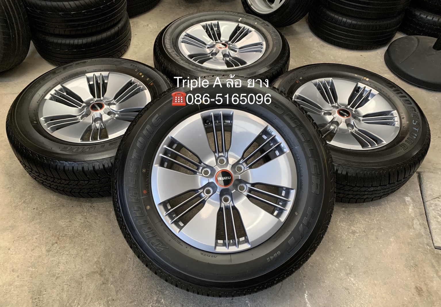 ล้อแม็กป้ายแดง All New ISUZU D-Max 2020 รุ่นใหม่ล่าสุด ขอบ 18 พร้อมยางป้ายแดง 265-60-18 Bridgestone 