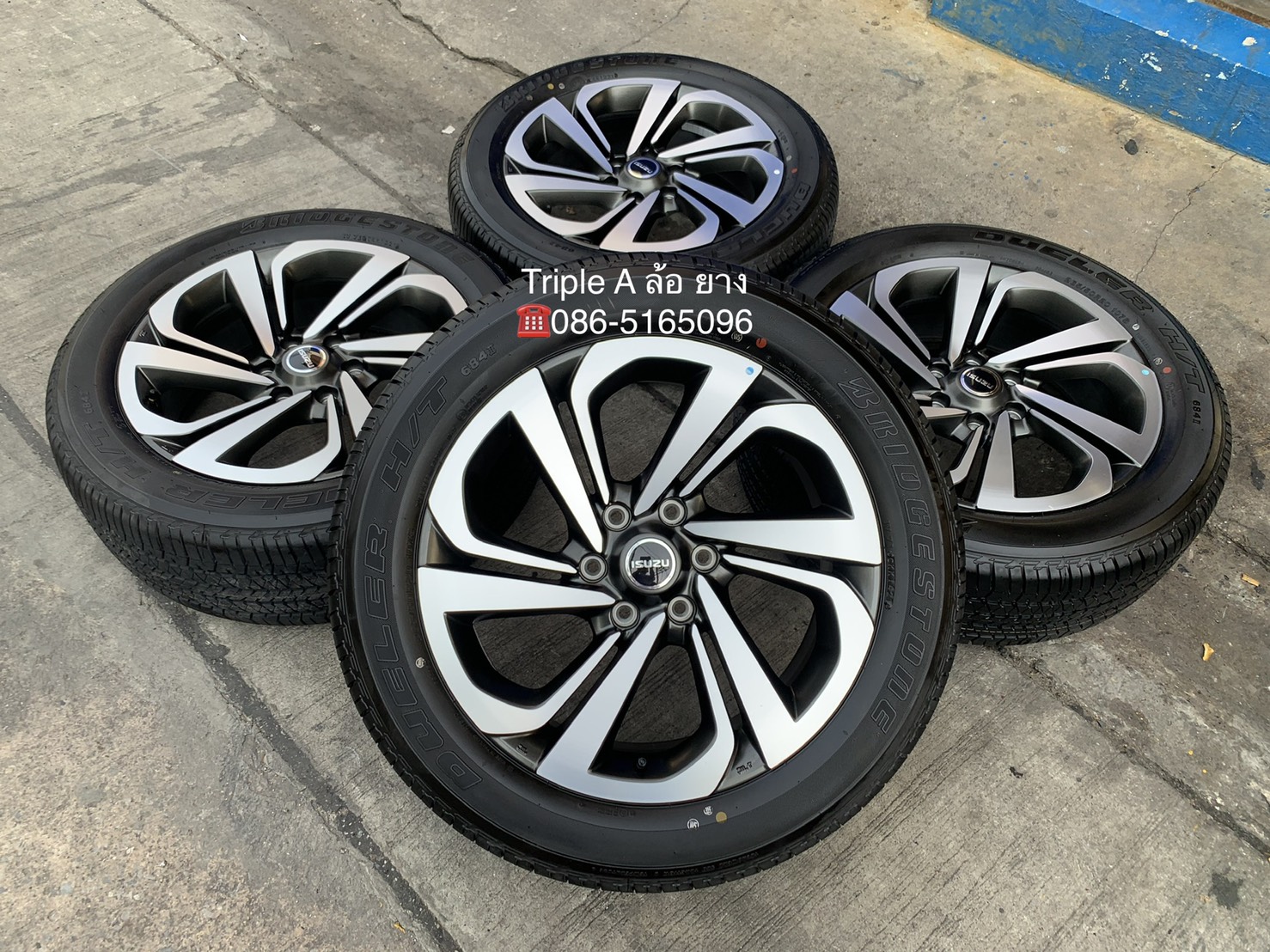 ล้อแม็กป้ายแดง ISUZU MU-X รุ่นใหม่ล่าสุด ขอบ 20 พร้อมยางป้ายแดง 265-50-20 Bridgestone ปี 21 สวยกริ๊บๆ