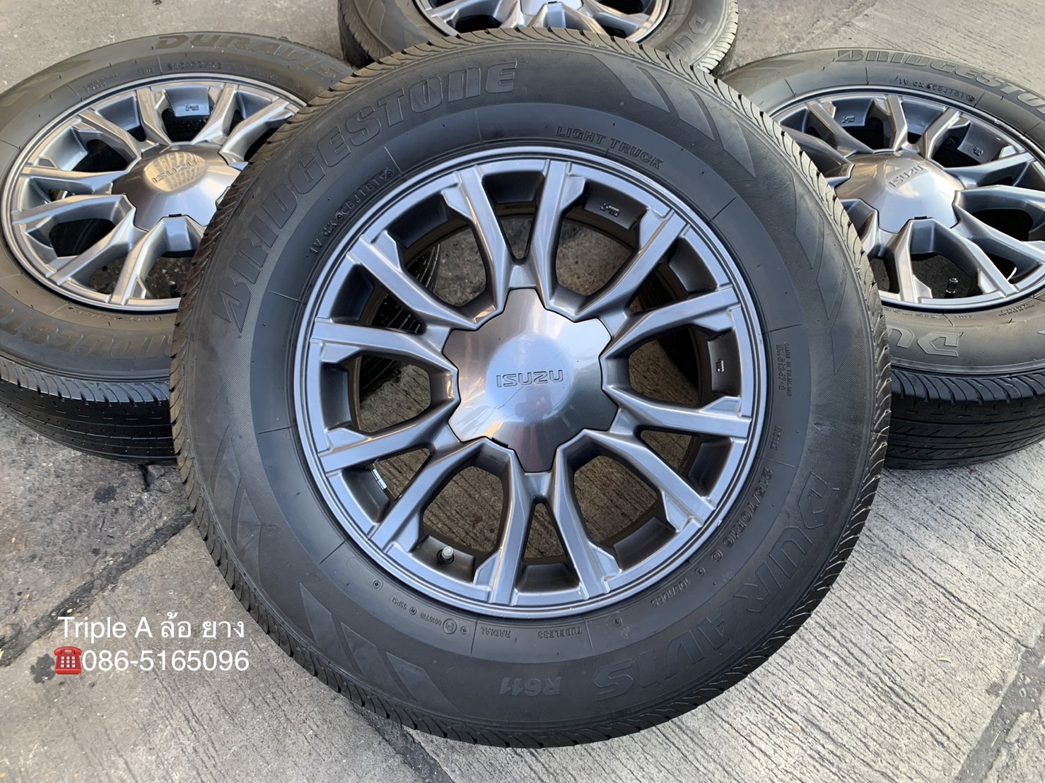 ล้อแม็ก ISUZU X-Series ขอบ 16 พร้อมยาง 215-70-16 Bridgestone ปี 19