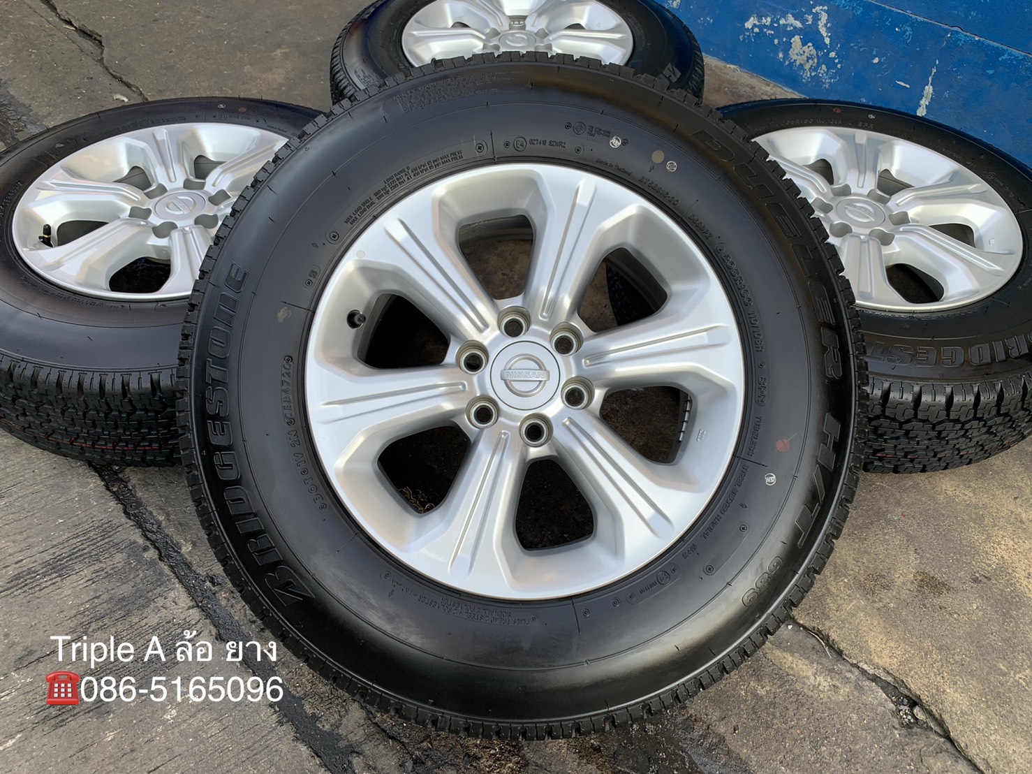ล้อแม็ก 6รู114 Nissan Navara NP300 ขอบ 16 พร้อมยางใหม่ป้ายแดง 205R16 Bridgestone ปลายปี 20 ล้อแม็ก 6รู114 Nissan Navara NP300 ขอบ 16 พร้อมยางใหม่ป้ายแดง 205R16 Bridgestone ปลายปี 20