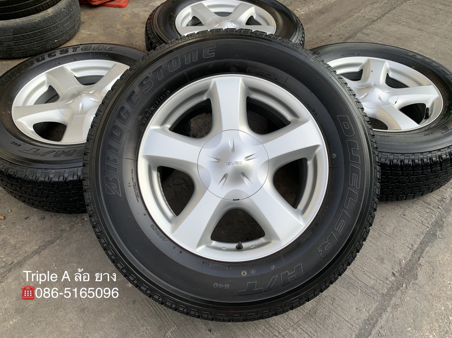 ล้อแม็ก ISUZU V-CROSS ขอบ 17 แถมยาง 255-65-17 Bridgestone ปี 15 สภาพสวย ล้อแม็ก ISUZU V-CROSS ขอบ 17 แถมยาง 255-65-17 Bridgestone ปี 15 สภาพสวย