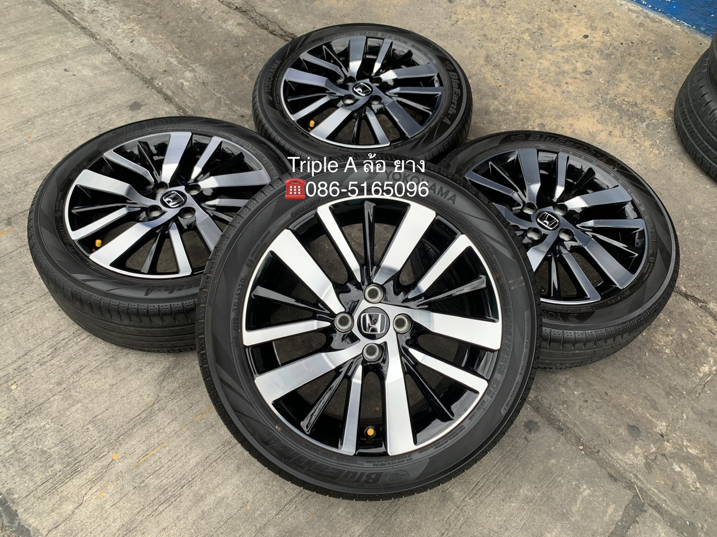 ล้อแม็ก Honda City Turbo RS รุ่นใหม่ ขอบ 16 พร้อมยาง 185-55-16 Yokohama ปลายปี 20