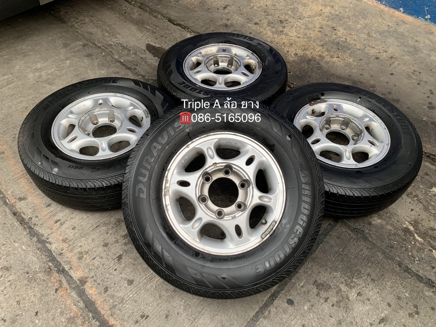 ล้อแม็ก ISUZU ขอบ 14 แถมยาง 205-75-14 Bridgestone ปลายปี 14