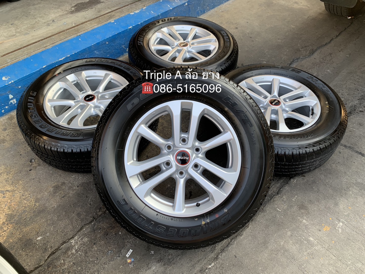 ล้อแม็กป้ายแดง ISUZU D-Max รุ่นใหม่ล่าสุด ขอบ 17 พร้อมยางป้ายแดง 255-65-17 Bridgestone ปลายปี 21