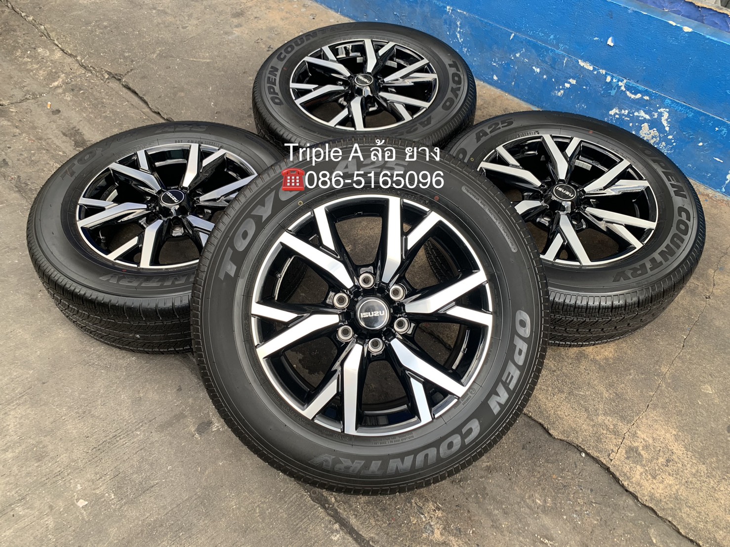 ล้อแม็กป้ายแดง ISUZU MU-X The ONYX รุ่นใหม่ ขอบ 18 พร้อมยางป้ายแดง 255-60-18 TOYO สวยกริ๊บ