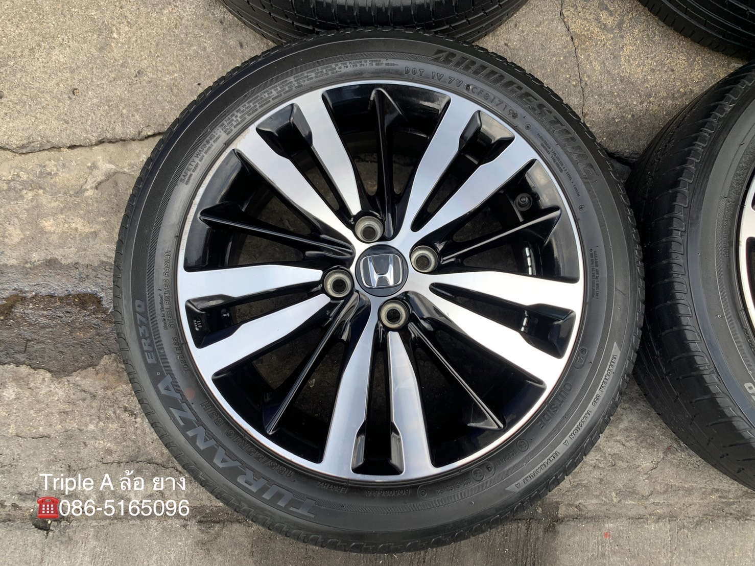 ล้อแม็ก Honda Jazz GK ตัวท็อป ขอบ 16 ดำหน้าเงา แถมยาง 185-55-16 Bridgestone ปี 19 ล้อแม็ก Honda Jazz GK ตัวท็อป ขอบ 16 ดำหน้าเงา แถมยาง 185-55-16 Bridgestone ปี 19