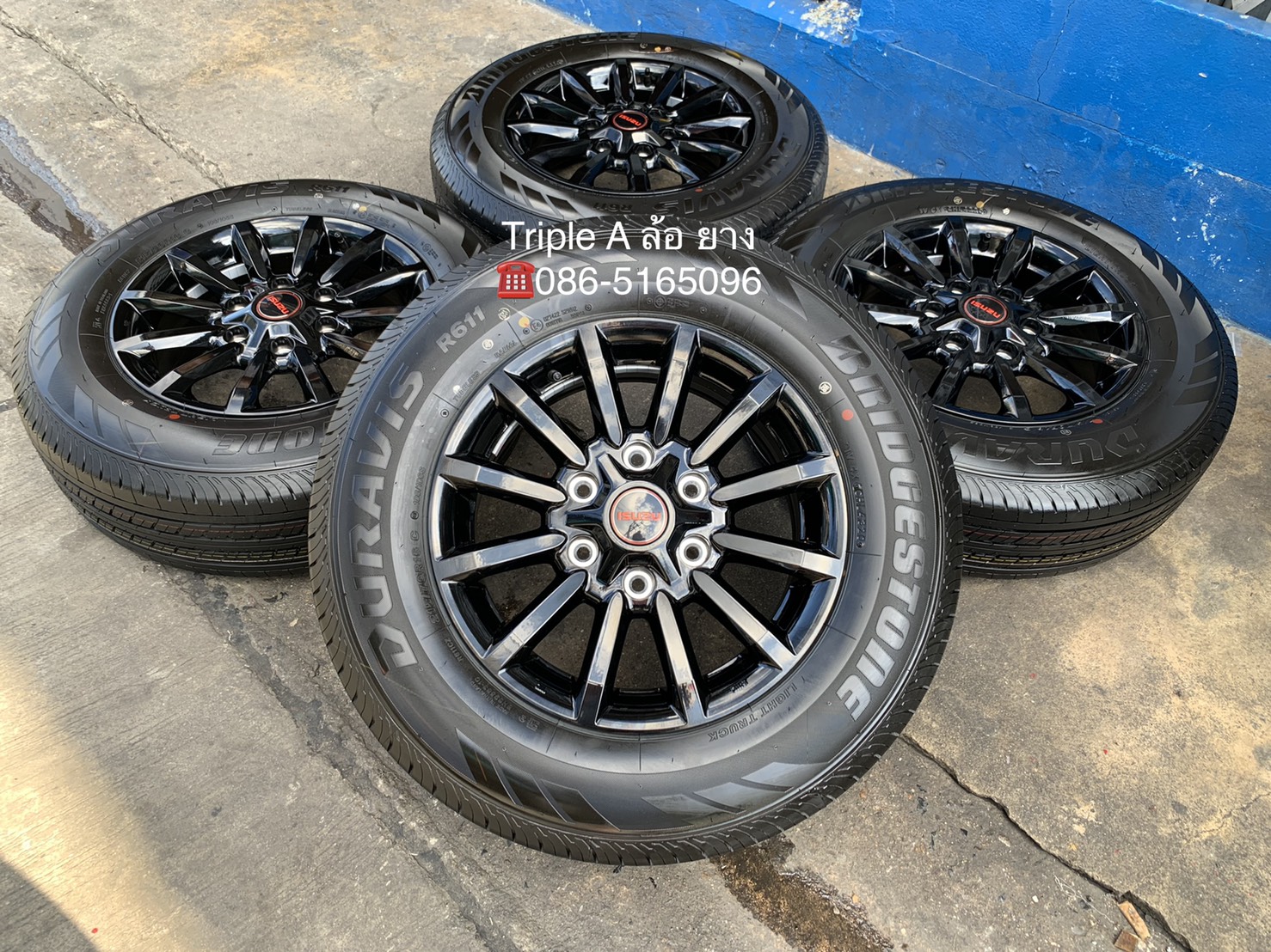 ล้อแม็กป้ายแดง ISUZU D-Max X-Series 2020 รุ่นใหม่ล่าสุด ขอบ 16 พร้อมยางใหม่ป้ายแดง 215-70-16 Bridges