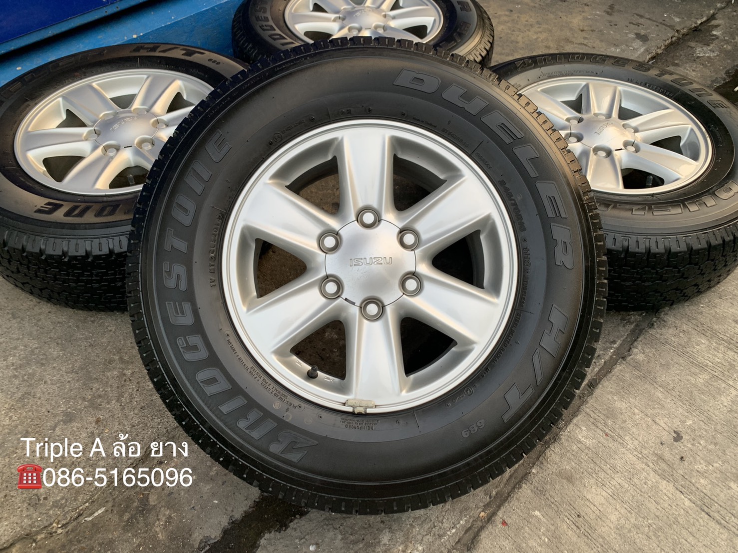 ล้อแม็ก ISUZU D-Max All New ขอบ 16 แถมยาง 245-70-16 Bridgestone ปี 14 ล้อแม็ก ISUZU D-Max All New ขอบ 16 แถมยาง 245-70-16 Bridgestone ปี 14