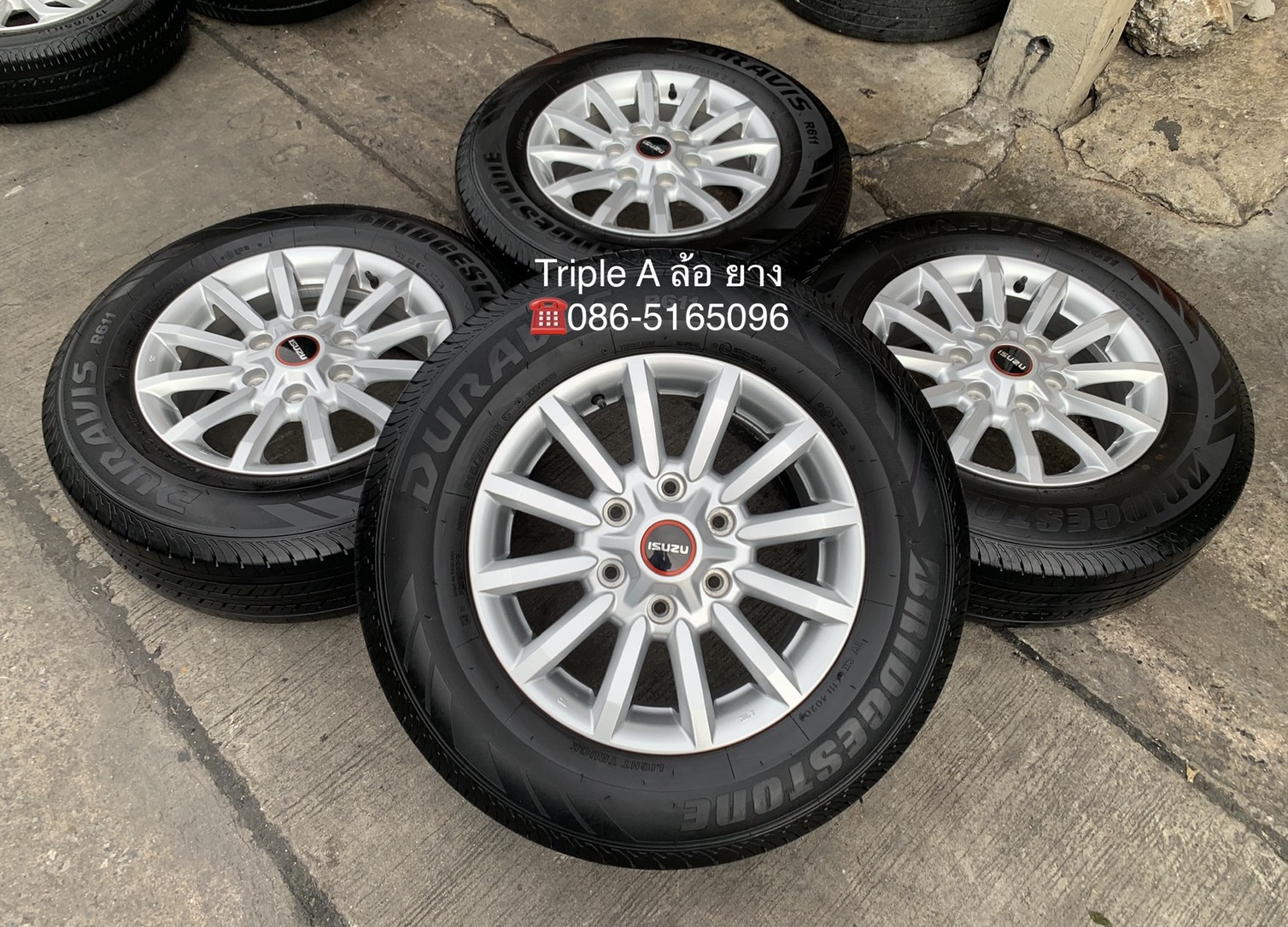 ล้อแม็ก ISUZU D-Max 2020 รุ่นใหม่ล่าสุด ขอบ 16 พร้อมยาง 215-70-16 Bridgestone ปลายปี 20