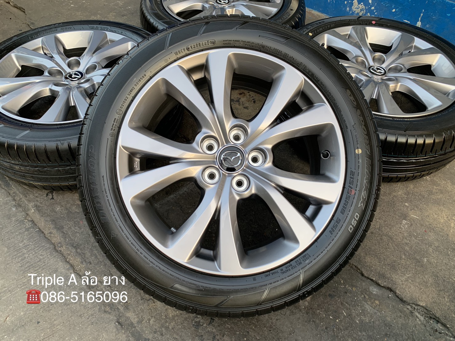 ล้อแม็กป้ายแดง Mazda CX-30 รุ่นใหม่ล่าสุด ขอบ 18 พร้อมยางใหม่ป้ายแดง 215-55-18 Dunlop ปลายปี 20 ใหม่ ล้อแม็กป้ายแดง Mazda CX-30 รุ่นใหม่ล่าสุด ขอบ 18 พร้อมยางใหม่ป้ายแดง 215-55-18 Dunlop ปลายปี 20 ใหม่