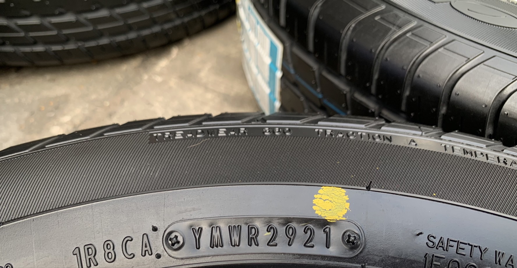 ยางใหม่ 185-60-15 Dunlop ปี 21 กริ๊บๆ