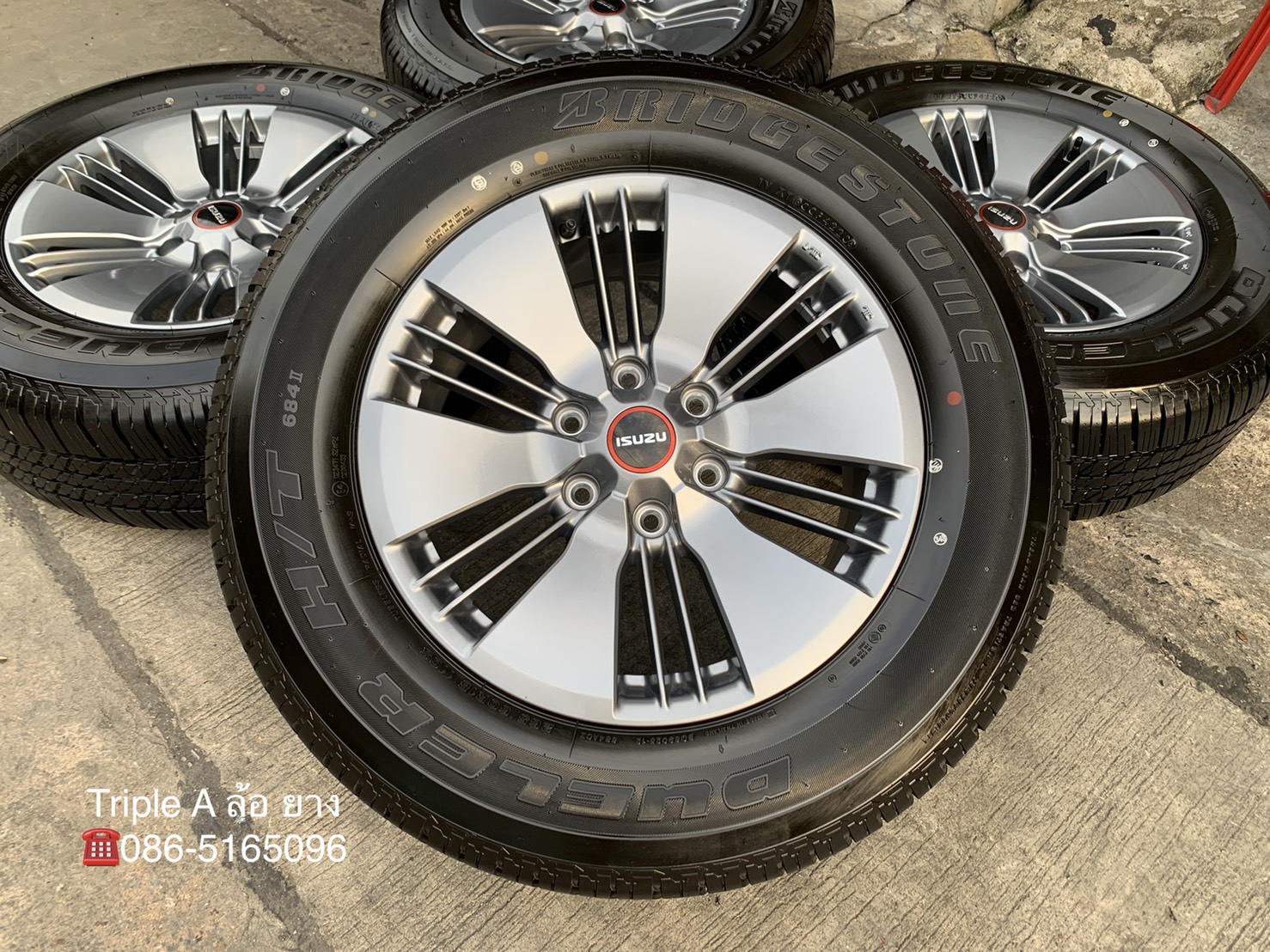 ล้อแม็กป้ายแดง All New ISUZU D-Max 2020 รุ่นใหม่ล่าสุด ขอบ 18 พร้อมยางป้ายแดง 265-60-18 Bridgestone ล้อแม็กป้ายแดง All New ISUZU D-Max 2020 รุ่นใหม่ล่าสุด ขอบ 18 พร้อมยางป้ายแดง 265-60-18 Bridgestone