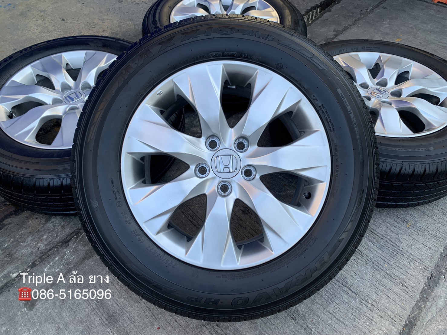 ล้อแม็ก 5รู114 Honda CRV HRV ขอบ 17 พร้อมยาง 225-65-17 Maxxis ปี 19 ล้อแม็ก 5รู114 Honda CRV HRV ขอบ 17 พร้อมยาง 225-65-17 Maxxis ปี 19