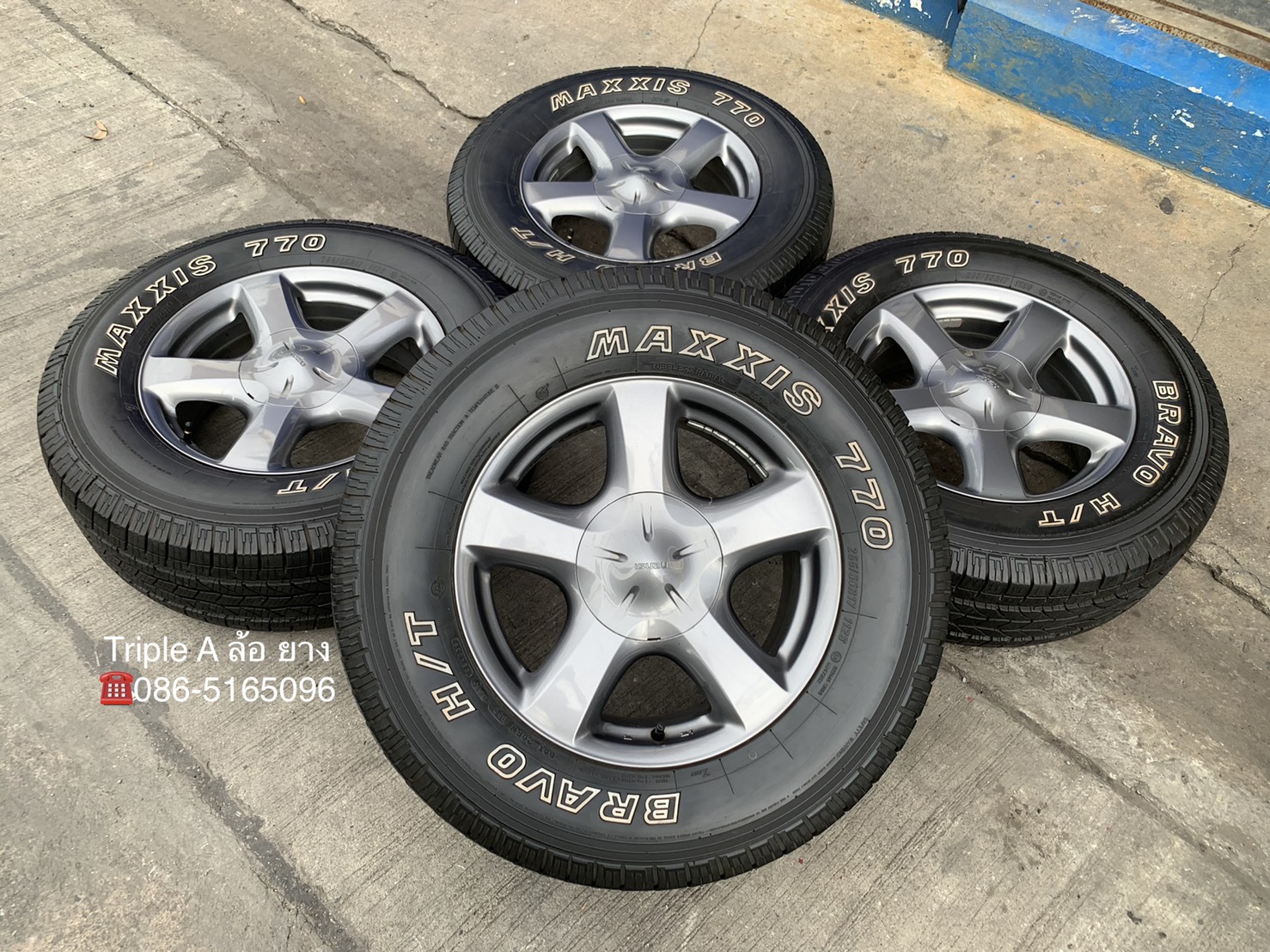 ล้อแม็ก ISUZU V-Cross X-Series ขอบ 17 พร้อมยาง 265-65-17 MAXXIS สภาพดี